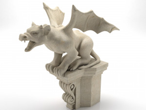 Gargoyle Gothic Statue 3D Модель