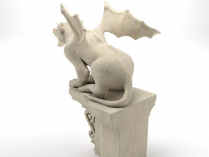 Gargoyle Gothic Statue 3D Модель