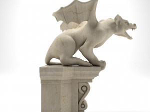 Gargoyle Gothic Statue 3D Модель