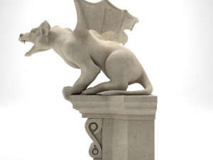 Gargoyle Gothic Statue 3D Модель