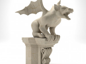 Gargoyle Gothic Statue 3D Модель