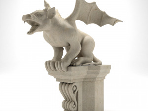 Gargoyle Gothic Statue 3D Модель