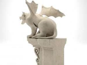 Gargoyle Gothic Statue 3D Модель