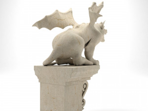 Gargoyle Gothic Statue 3D Модель
