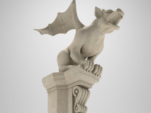 Gargoyle Gothic Statue 3D Модель