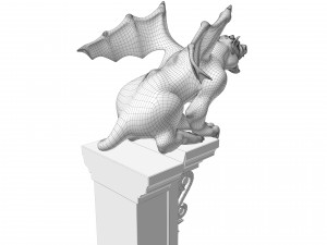 Gargoyle Gothic Statue 3D Модель