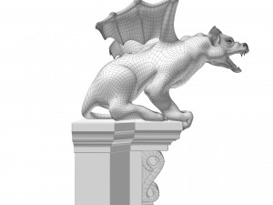 Gargoyle Gothic Statue 3D Модель