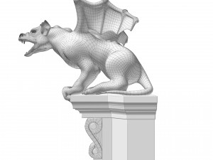 Gargoyle Gothic Statue 3D Модель