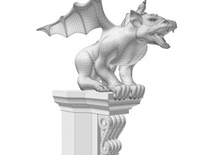 Gargoyle Gothic Statue 3D Модель