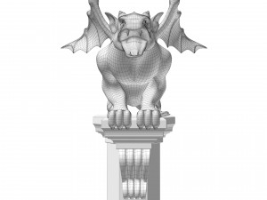 Gargoyle Gothic Statue 3D Модель