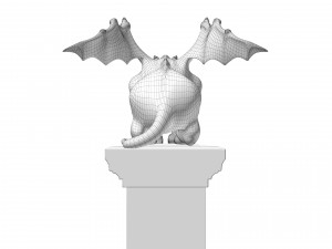 Gargoyle Gothic Statue 3D Модель
