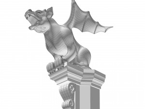 Gargoyle Gothic Statue 3D Модель
