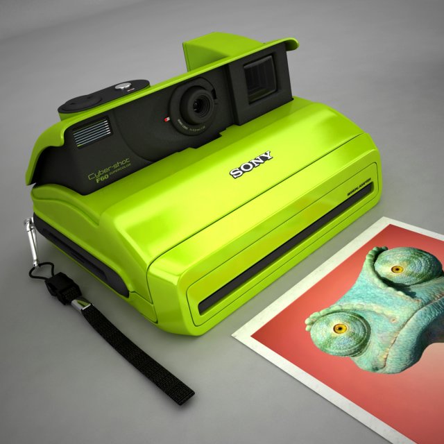 sony cyber shot camera 3D Model .c4d .max .obj .3ds .fbx .stl .blend 