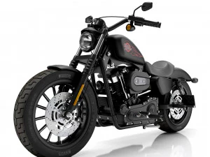 Harley davidson iron 883 3D Model