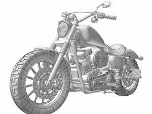 Harley davidson iron 883 Model 3D