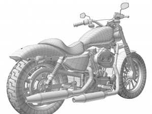 Harley davidson iron 883 Model 3D