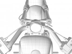Harley davidson iron 883 3D Model