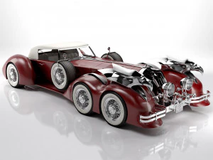 Eski klasik araba prototipi 3D Model