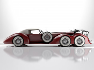 Old classic car prototype Modelo 3D