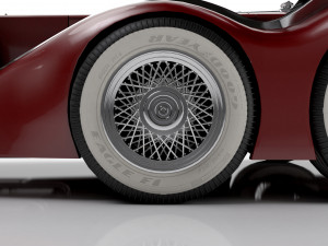 Old classic car prototype Modelo 3D