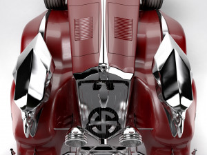 Old classic car prototype Modelo 3D