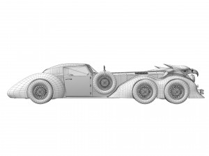Old classic car prototype Modelo 3D
