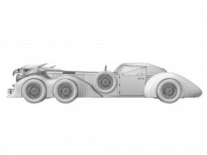 Old classic car prototype Modelo 3D