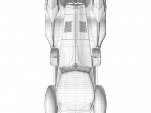 Old classic car prototype Modelo 3D
