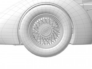 Old classic car prototype Modelo 3D