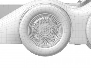 Old classic car prototype Modelo 3D