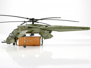 Helicopter cargo prototype 3D Model