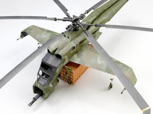 Helicopter cargo prototype 3D Model
