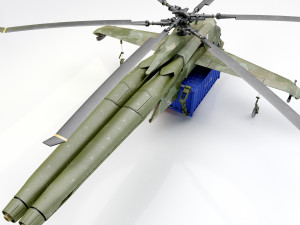 Helicopter cargo prototype 3D Model