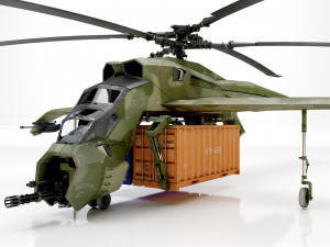Helicopter cargo prototype 3D Model