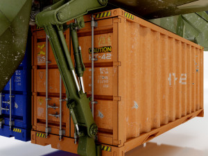 Helicopter cargo prototype 3D Model