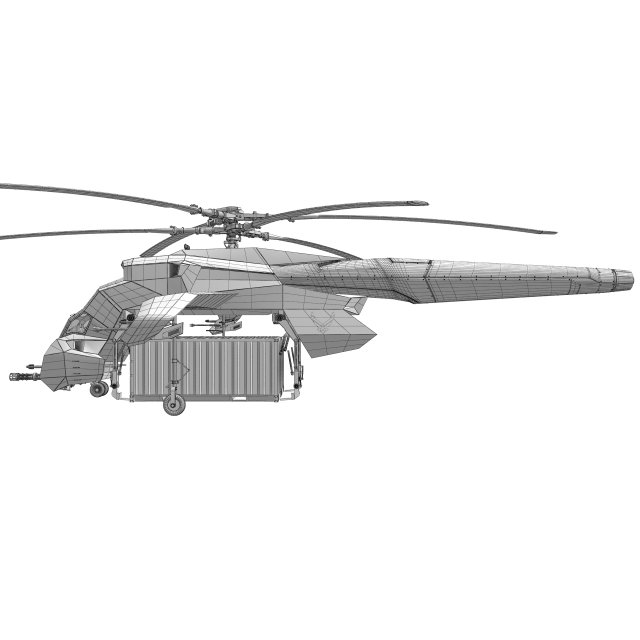 hobby plastic Model kit helicopter 3D model