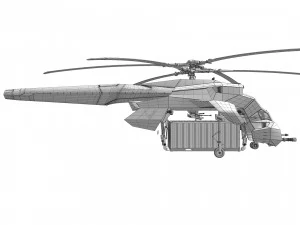 Helicopter cargo prototype 3D Model