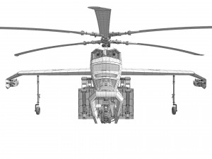 Helicopter cargo prototype 3D Model