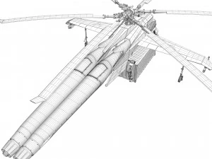 Helicopter cargo prototype 3D Model