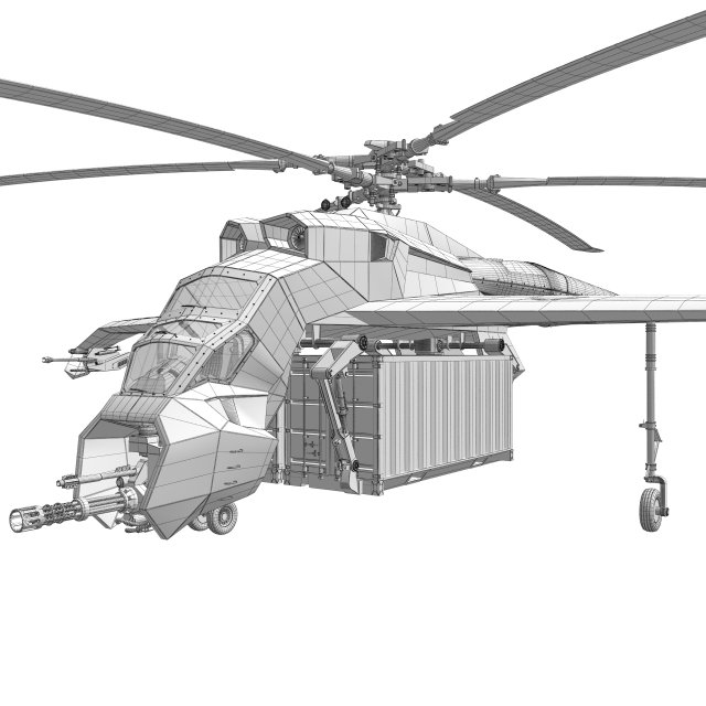 hobby plastic Model kit helicopter 3D model