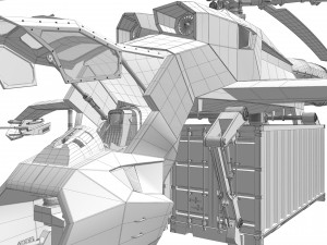 Helicopter cargo prototype 3D Model