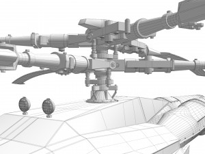 Helicopter cargo prototype 3D Model