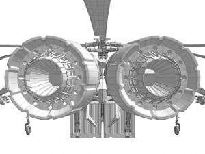 Helicopter cargo prototype 3D Model