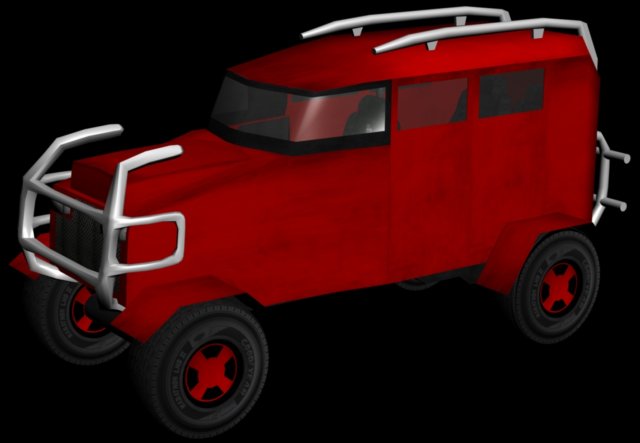 big military car 3D Model .c4d .max .obj .3ds .fbx .stl .blend 