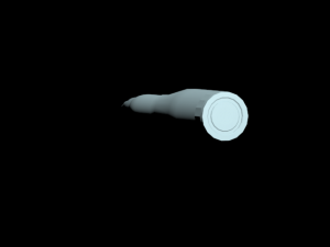 bullet with sleeve maked in autodesk 3ds max 2014 3D Model