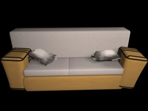 가죽 소파 3D 모델