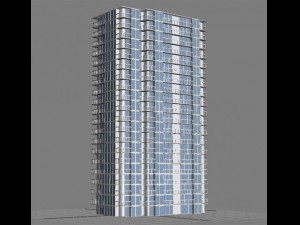 an architecture model of a high building Modelo 3D