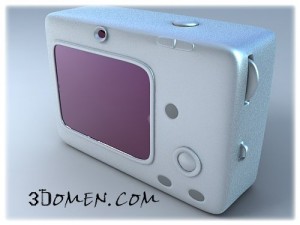 digital camera Model 3D