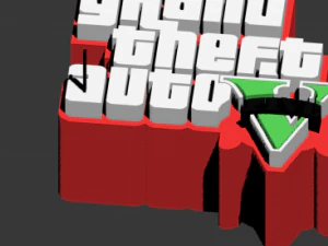 gta v logo 3D Model