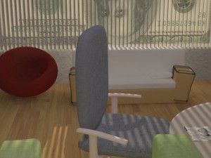interior living room of a private house 3D Model
